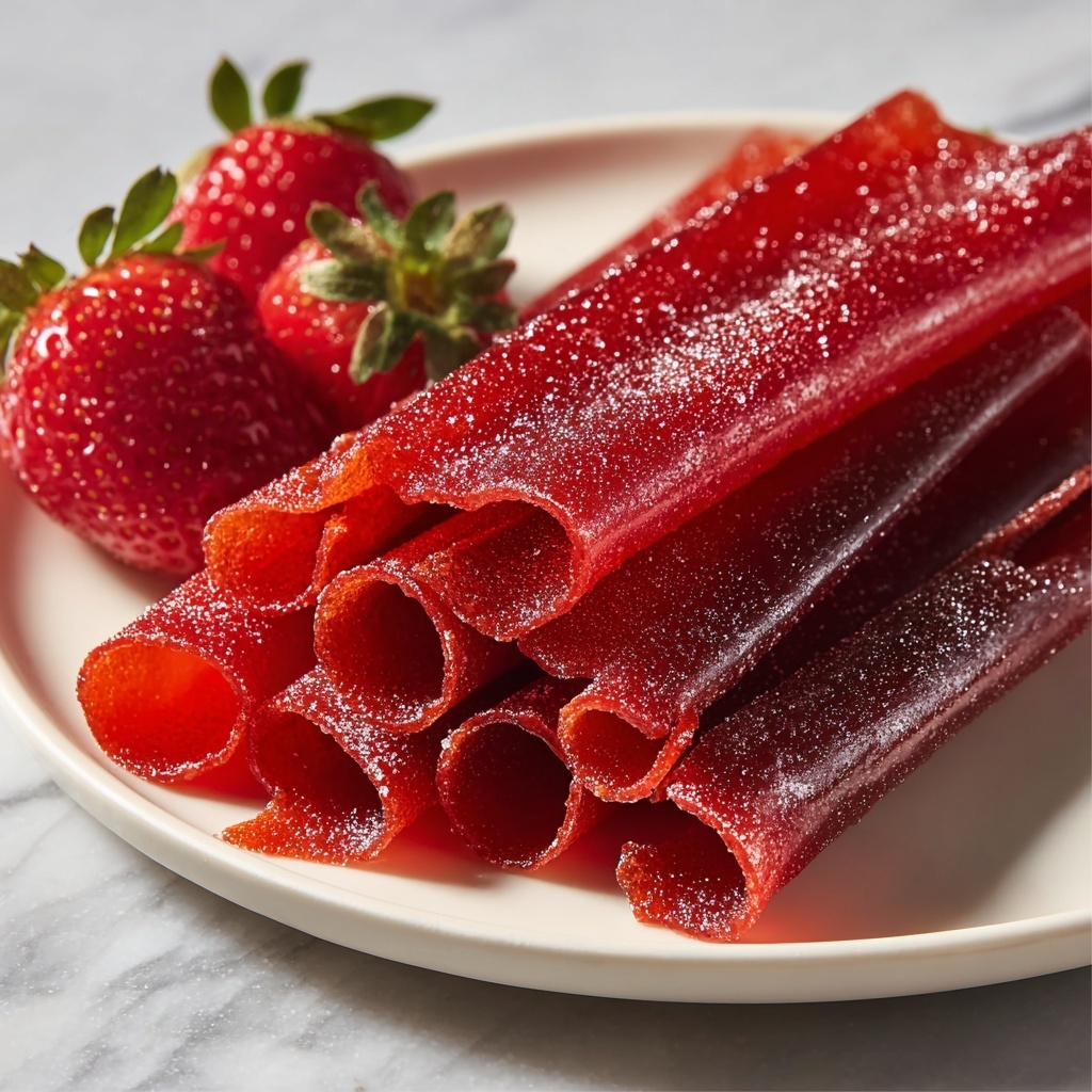 Homemade Strawberry Fruit Roll-Ups Recipe - Recipe Image