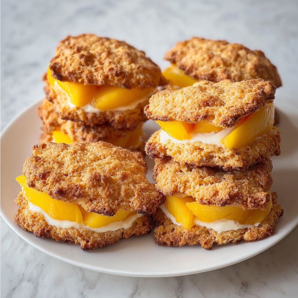 Warm Buttery Baked Peach Scones Recipe - Recipe Image