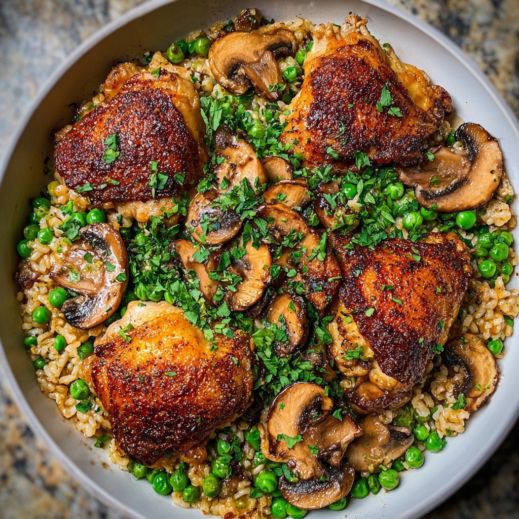 One Pan Chicken & Rice Casserole Recipe - Recipe Image