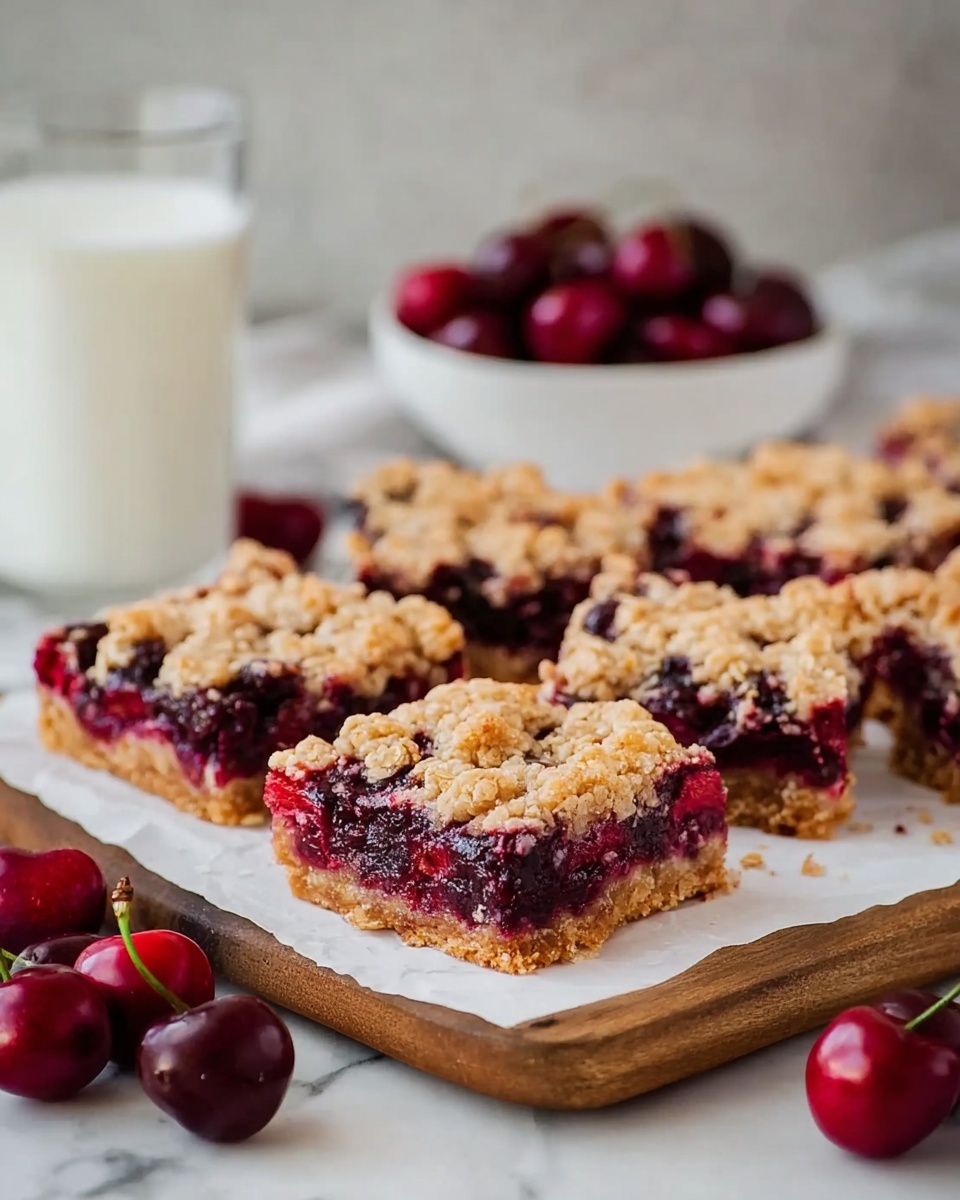 Cherry Crumble Bars Recipe - Recipe Image