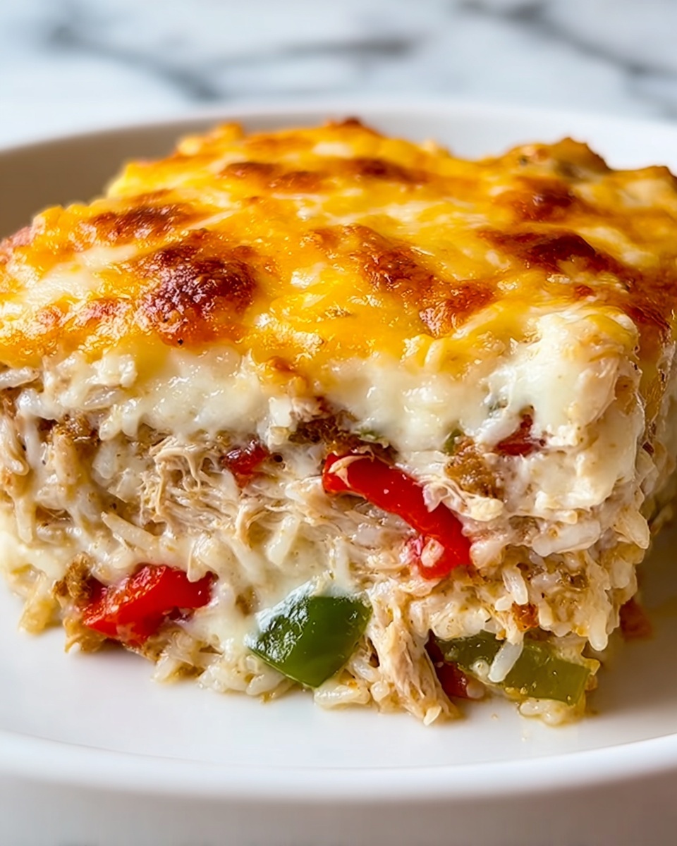 Cheesy Chicken Fajita Casserole Recipe - Recipe Image
