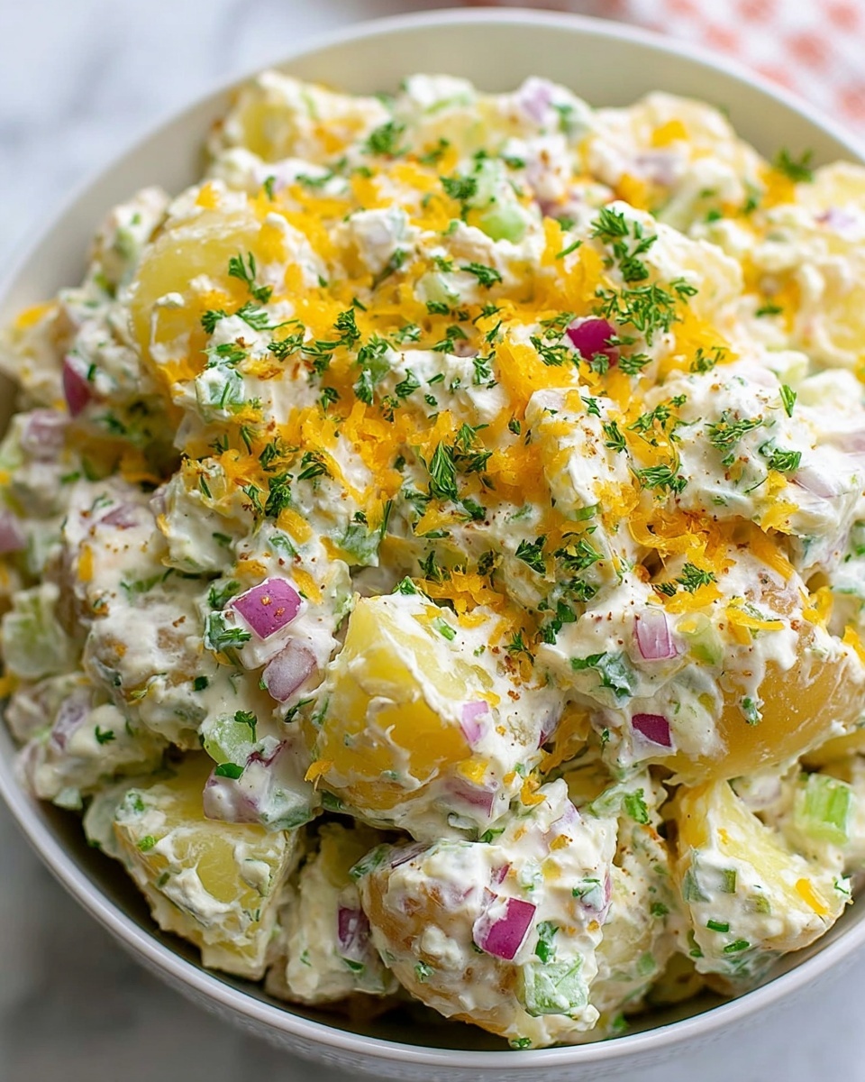 Simple Smashed Potato Salad Recipe - Recipe Image