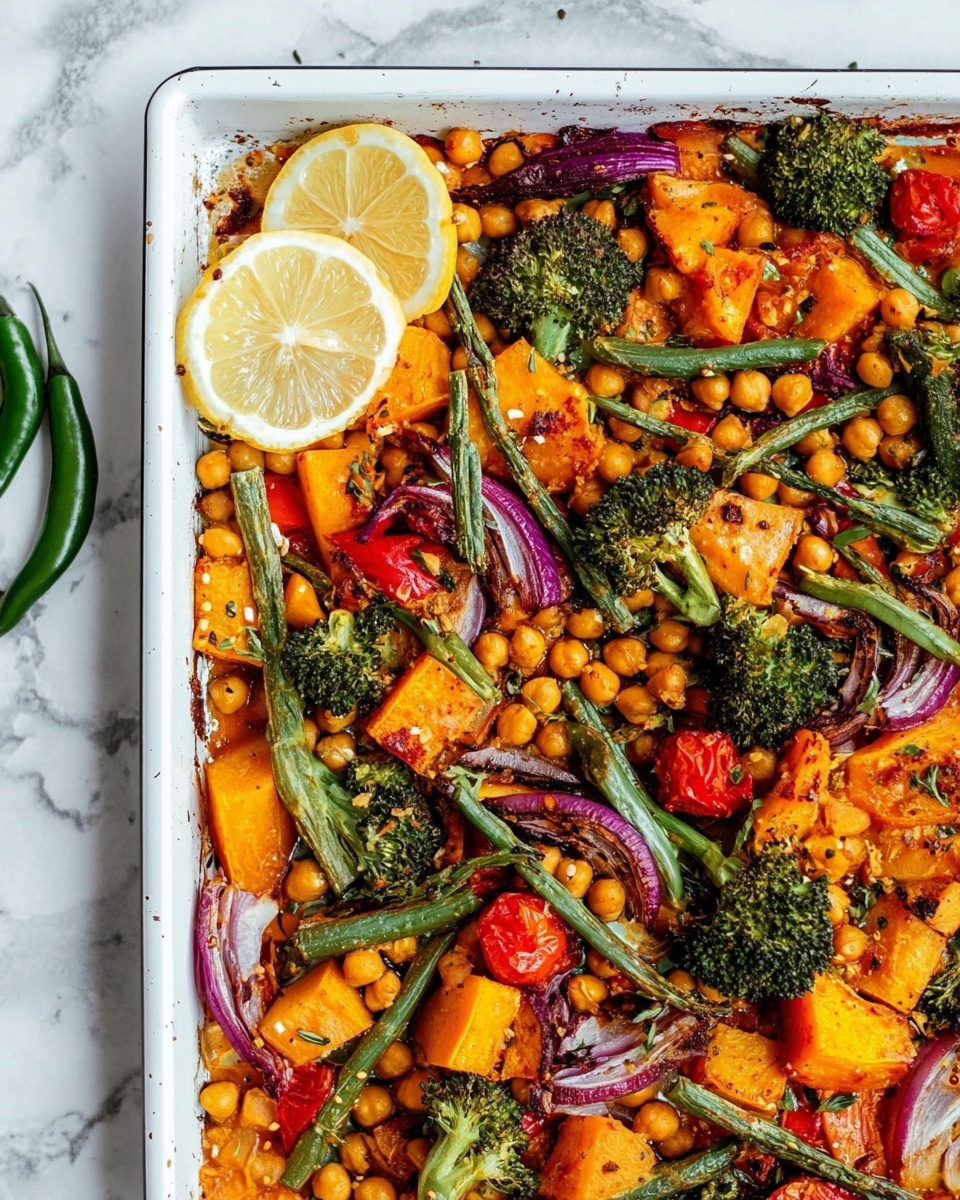 Simple Harissa Veggie Tray Bake Recipe - Recipe Image