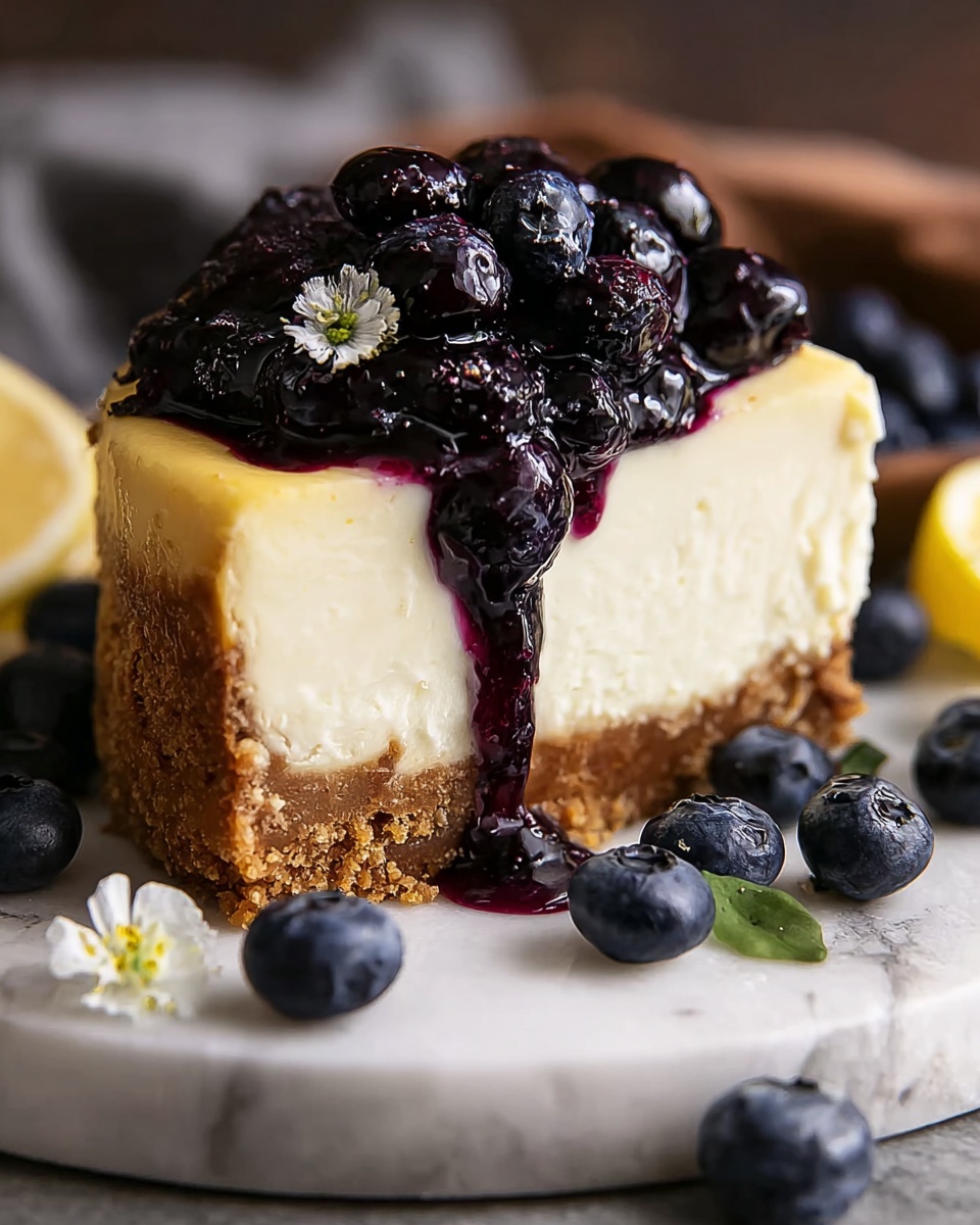 Delicious Lemon Blueberry Cheesecake Recipe - Recipe Image