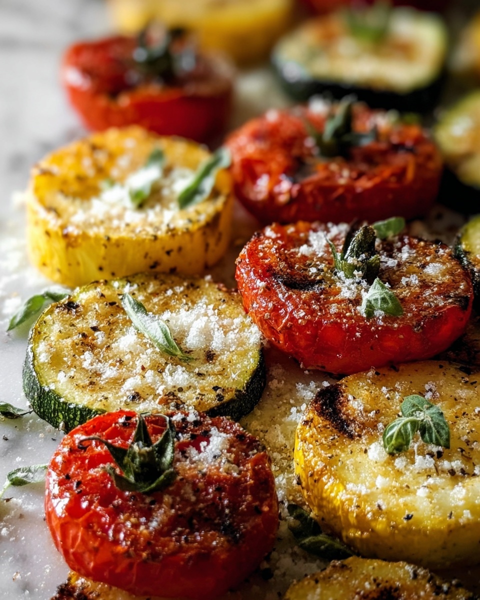 Easy Oven-Roasted Zucchini, Squash, and Tomatoes with Parmesan Recipe - Recipe Image