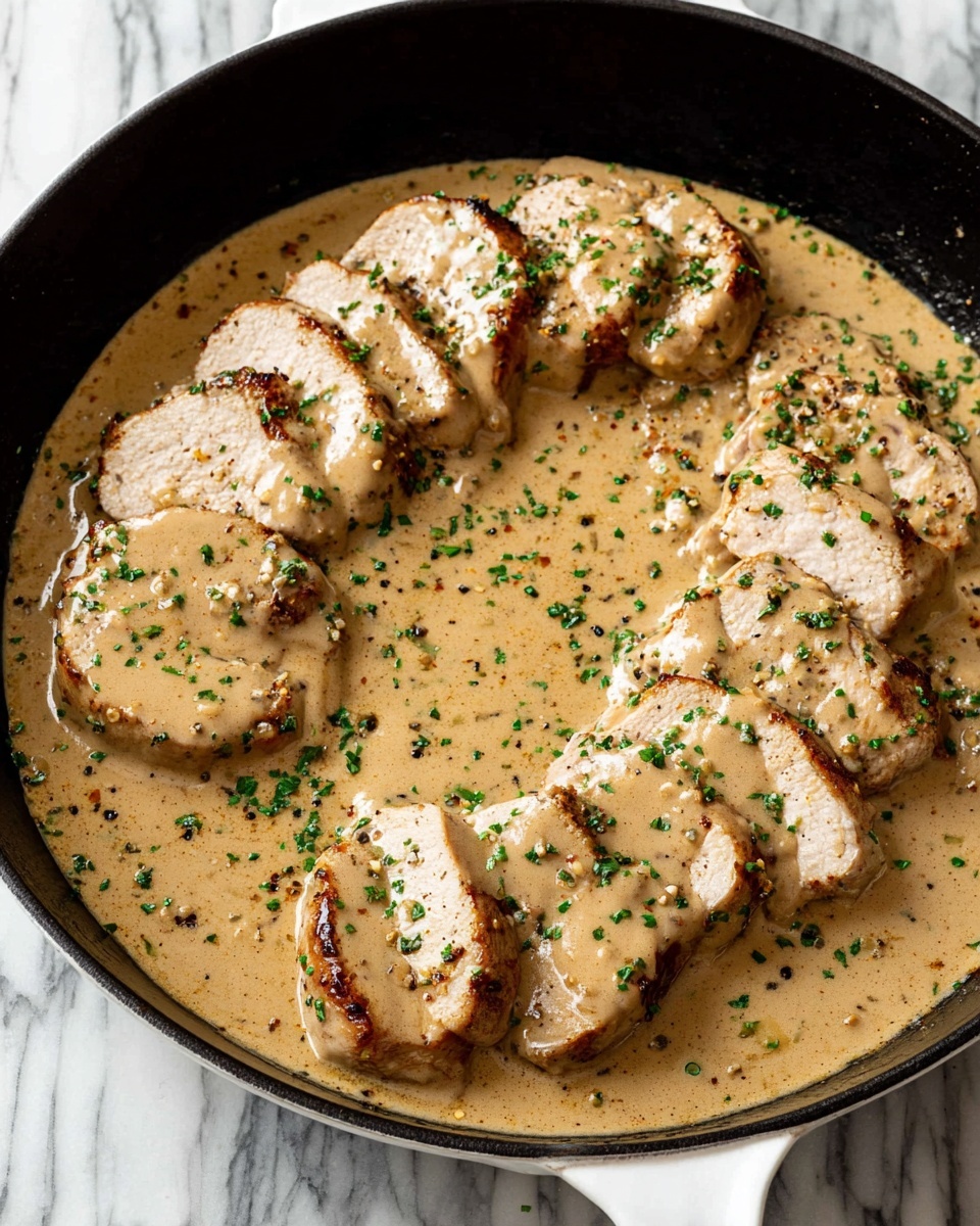 Creamy Pork Tenderloin Medallions Recipe - Recipe Image