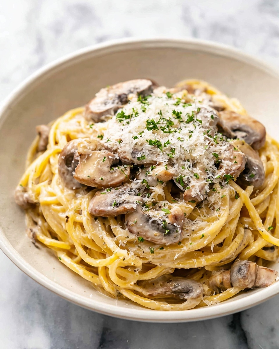 Creamy Mushroom Pasta Recipe - Recipe Image