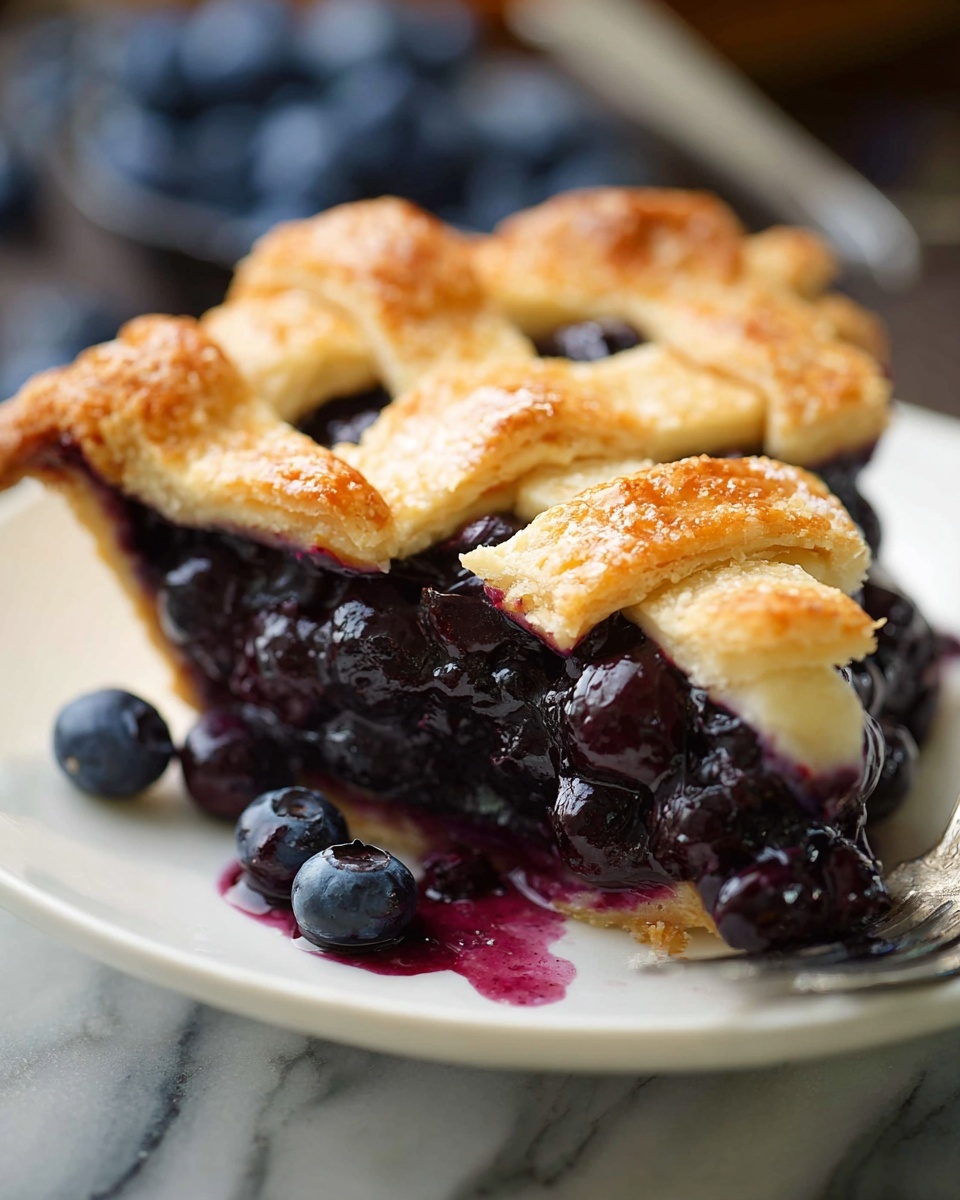 Blueberry Pie with Lattice Crust Recipe - Recipe Image