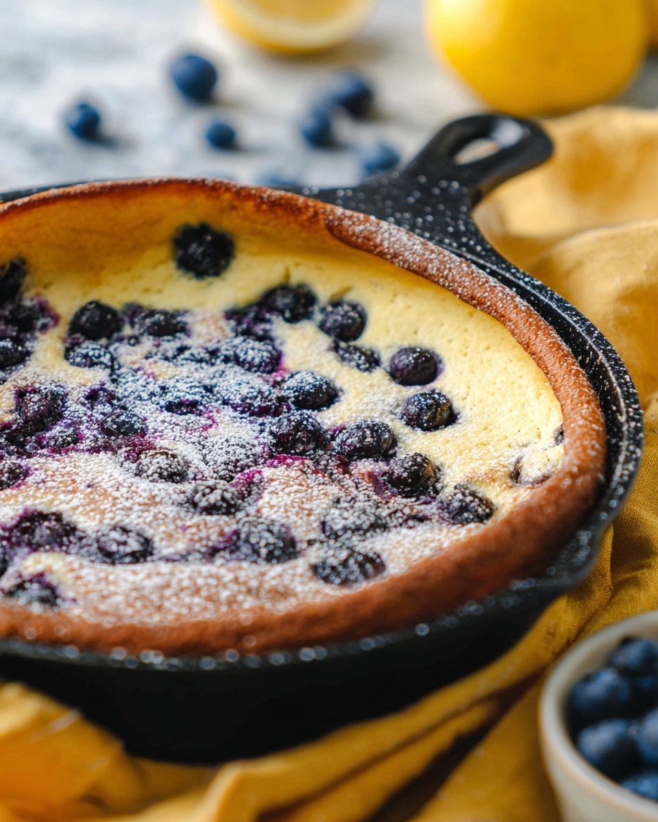 Blueberry Lemon Dutch Baby Recipe - Recipe Image