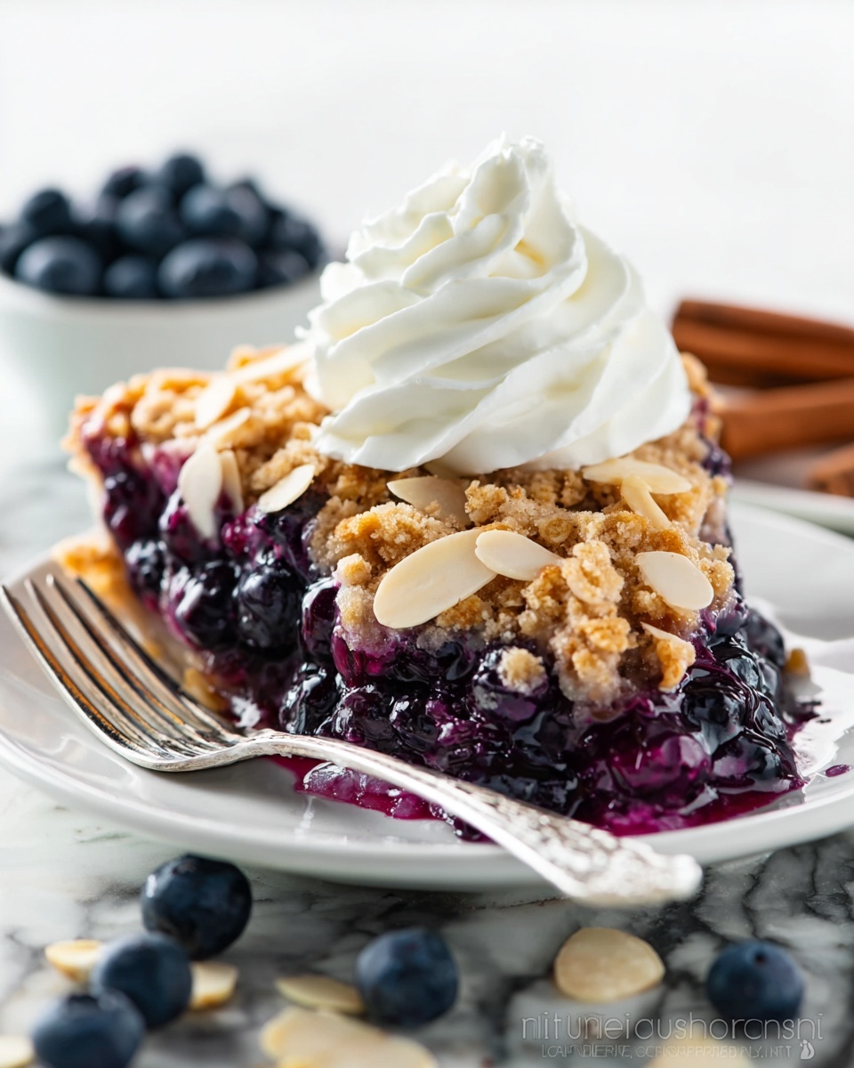 Blueberry Crumble with Almonds Recipe - Recipe Image