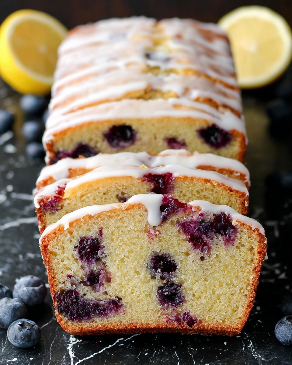 Blueberry Bread with Lemon Glaze Recipe - Recipe Image