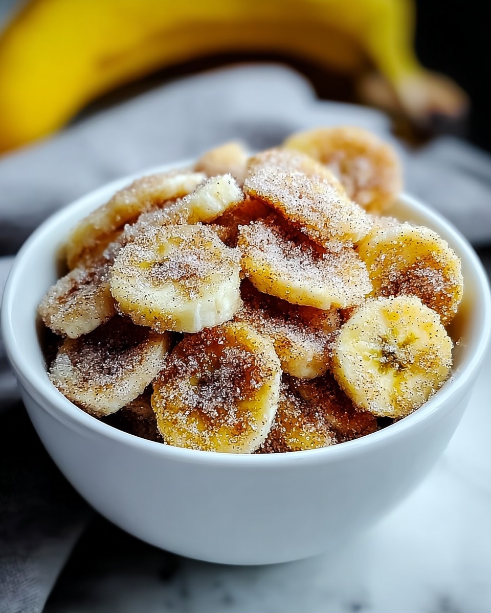 Crispy & Sweet Cinnamon Sugar Air Fryer Banana Chips Recipe - Recipe Image