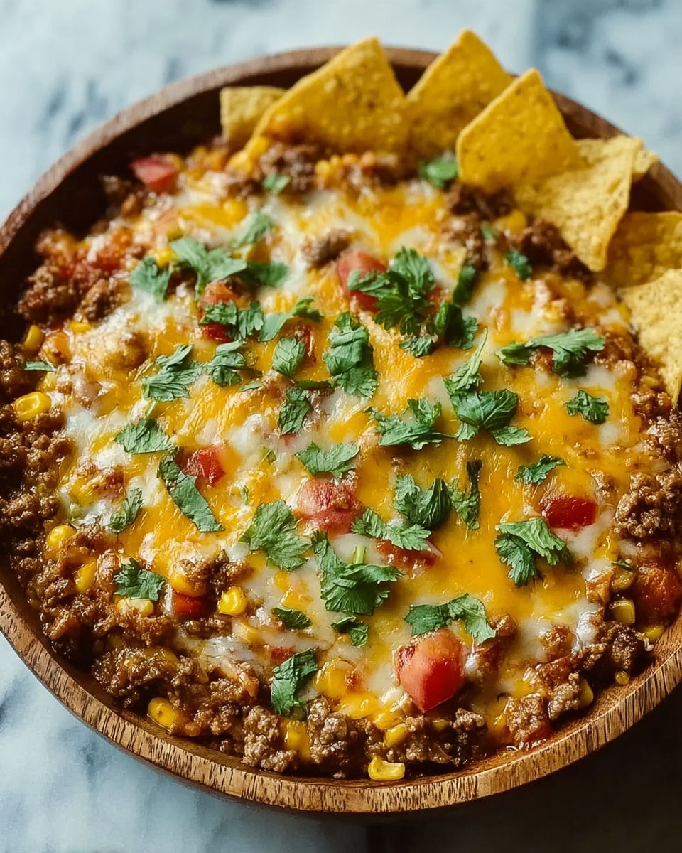 Cheesy & Meaty Texas Trash Dip Recipe - Recipe Image