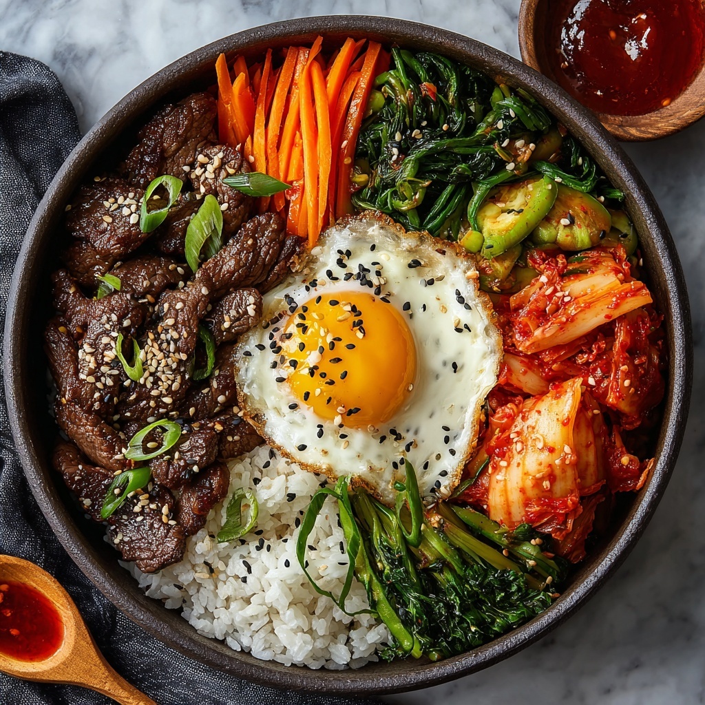 Korean Kimchi Fried Rice with Egg Recipe - Recipe Image