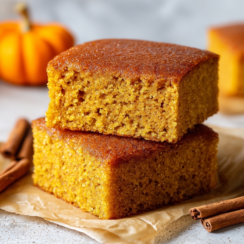 Pumpkin Spice Snack Cake Squares Recipe - Recipe Image