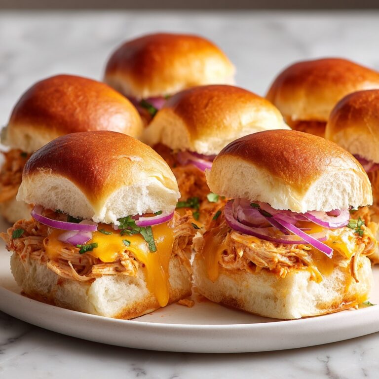 Buffalo Chicken Sliders: Spicy, Cheesy & Perfect for Sharing Recipe