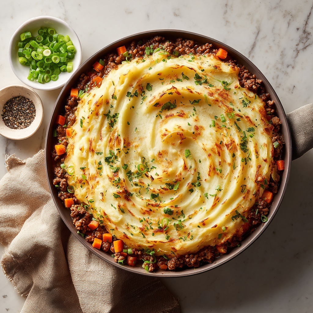 Cottage Pie with Beef, Cauliflower Mash & Hidden Veggies: A Lighter Take on a Classic Recipe - Recipe Image