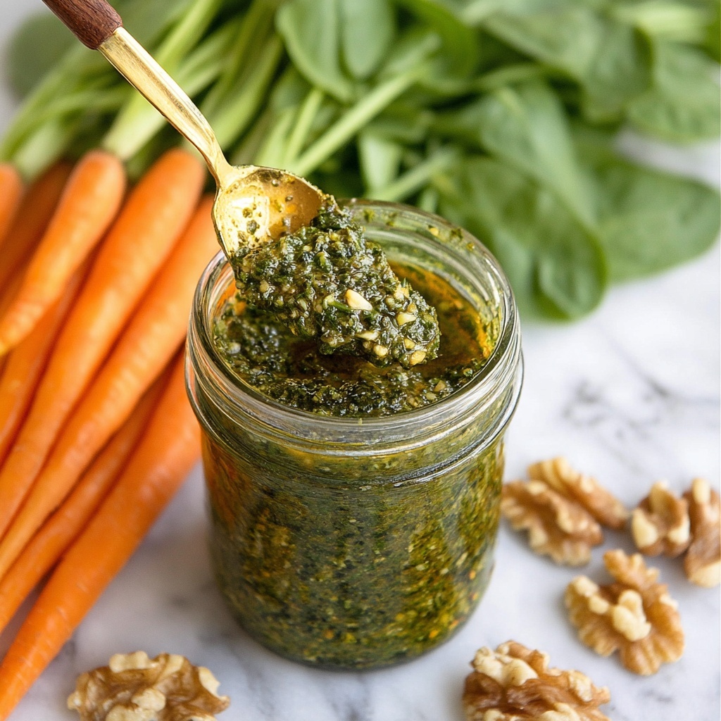 Carrot Top Pesto Recipe - Recipe Image