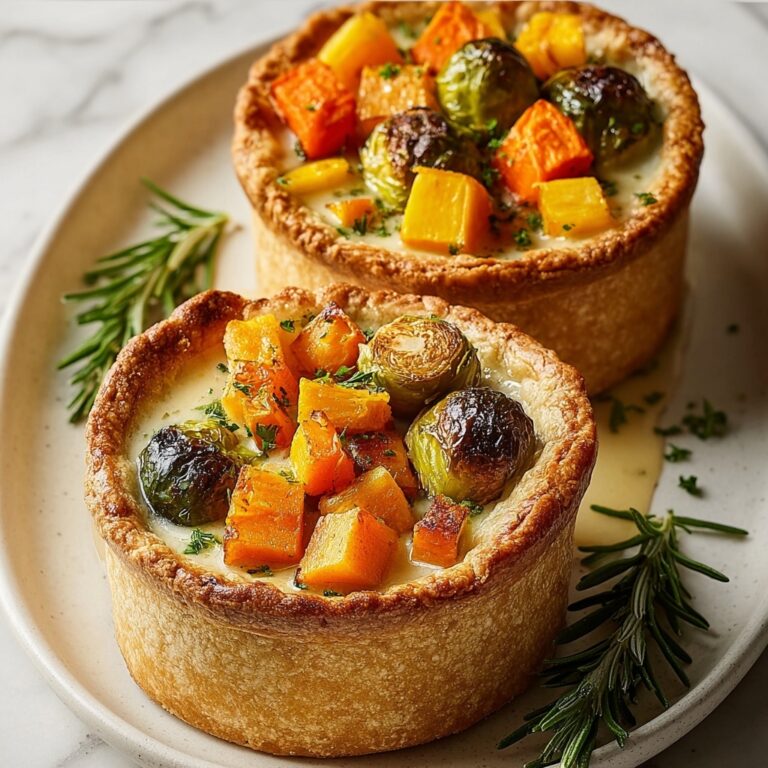 Roasted Autumn Vegetable Pot Pies Recipe