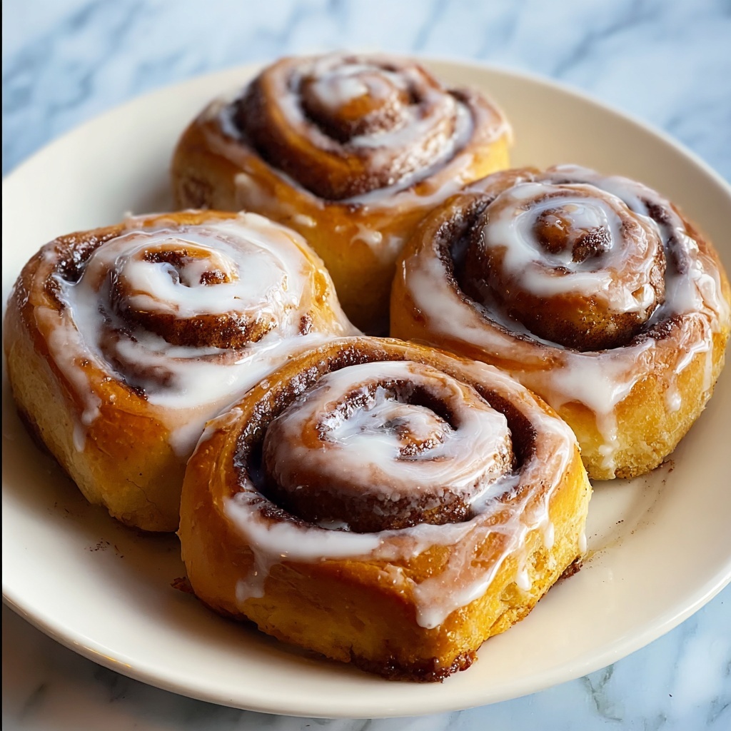 Soft Cinnamon Rolls with Creamy Glaze Recipe - Recipe Image