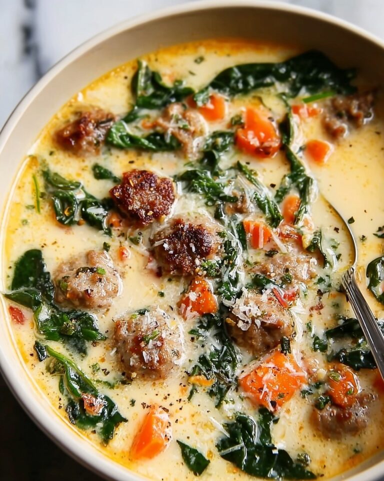 Creamy Parmesan Italian Sausage Soup Recipe