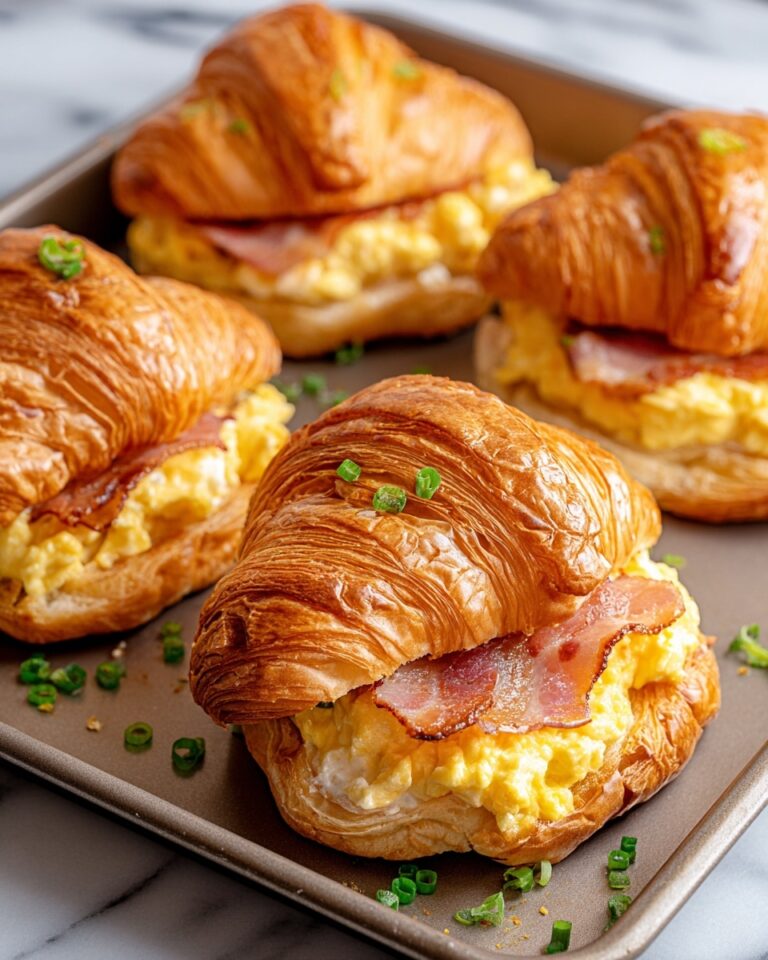 Croissant Breakfast Sandwiches with Dijon Honey Spread and Savory Fillings Recipe
