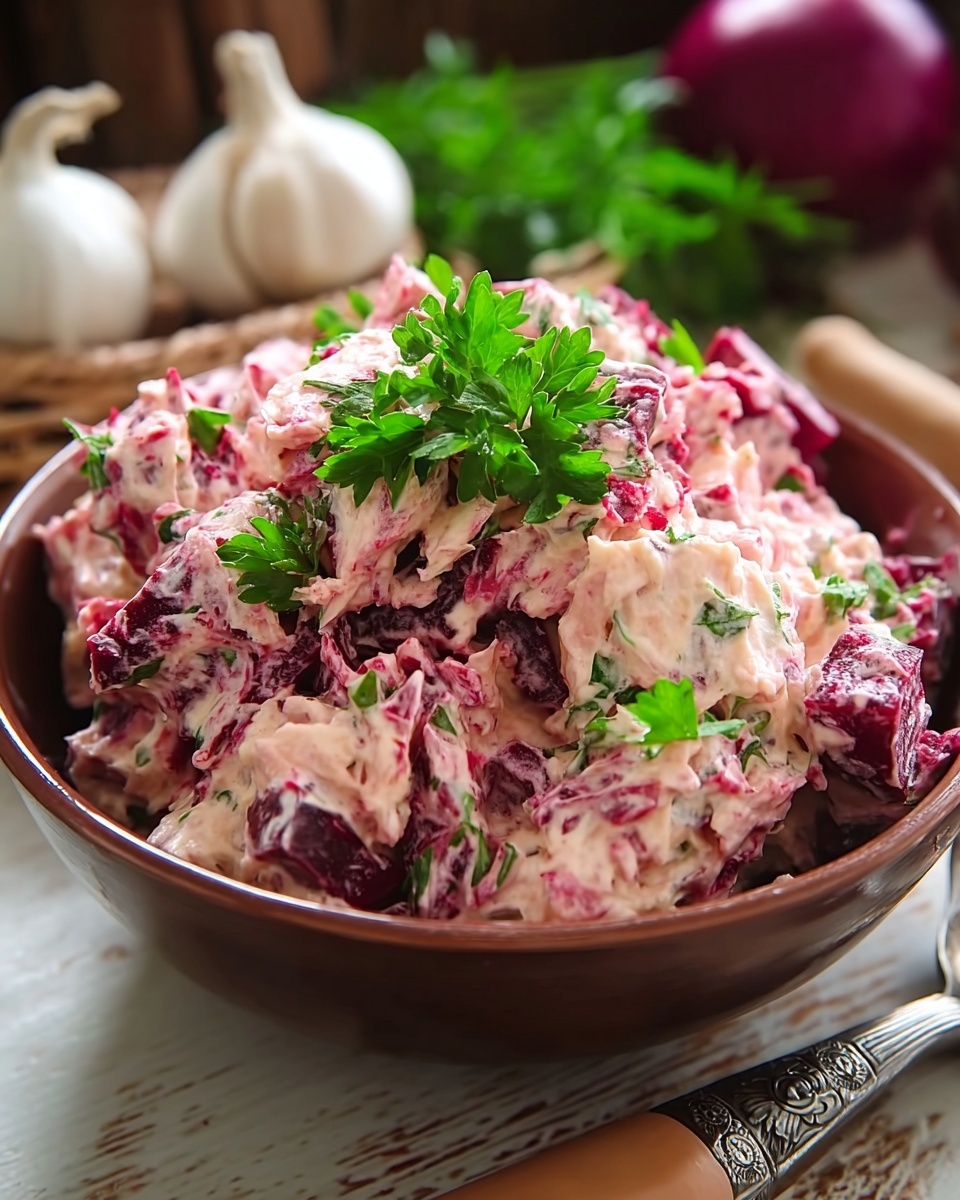 Creamy Beetroot Salad Recipe - Recipe Image