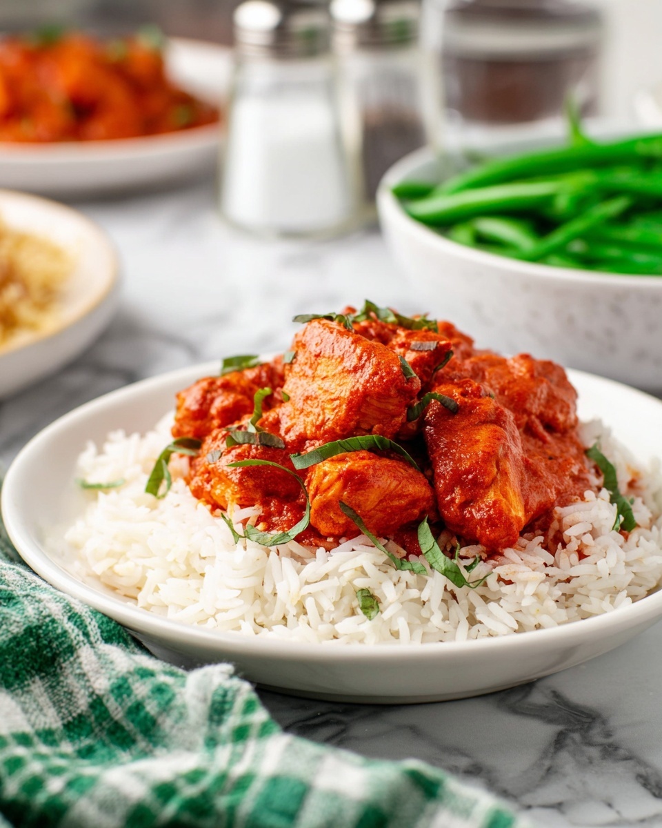 Creamy Butter Chicken with Basmati Rice Recipe - Recipe Image