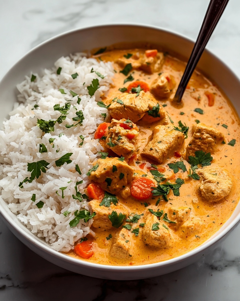 Easy Butter Chicken and Rice Recipe - Recipe Image