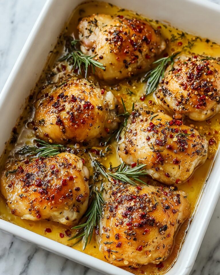 Easy Oven-Baked Honey Mustard Chicken Thighs Recipe