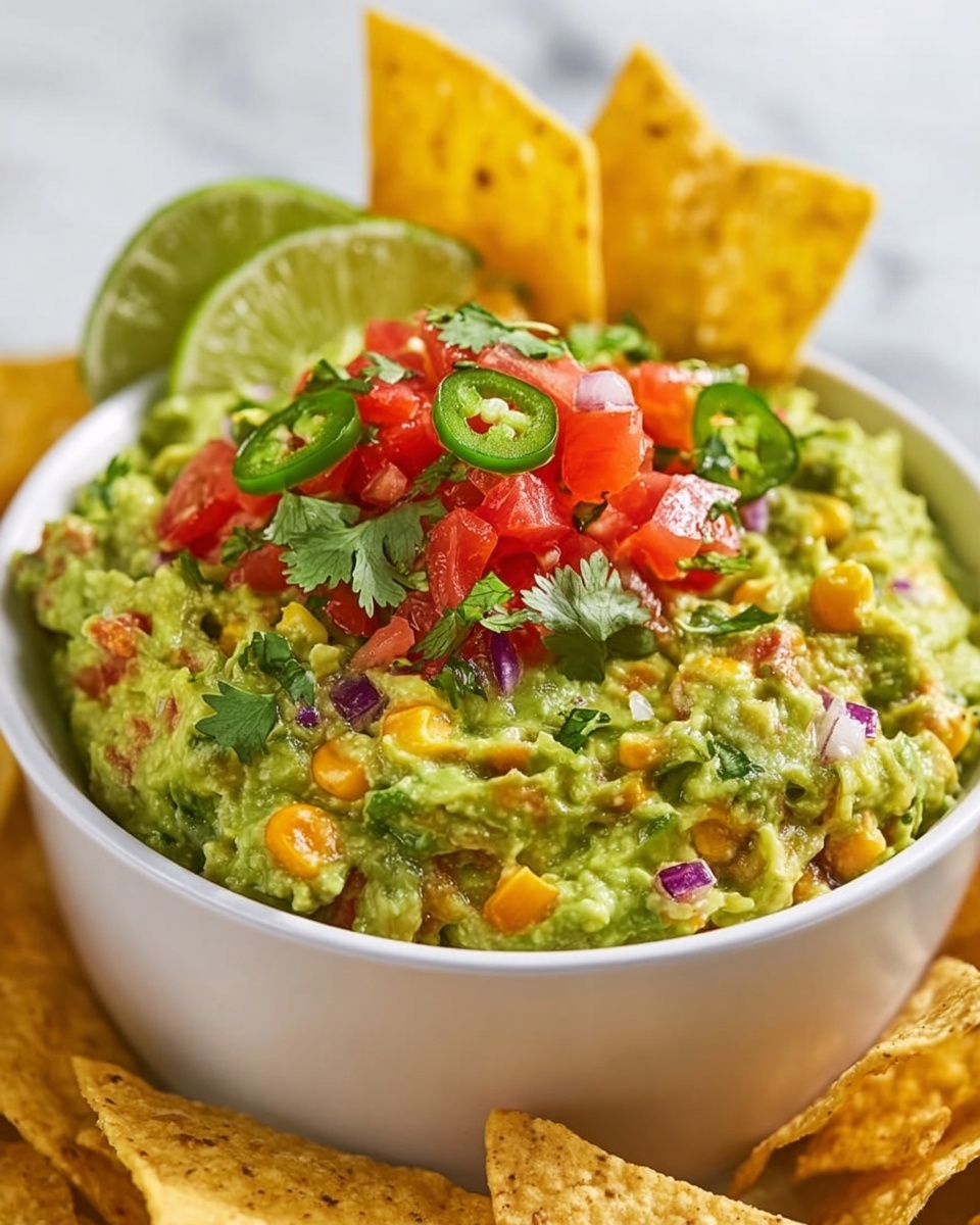 Simple Spicy Guacamole Recipe - Recipe Image