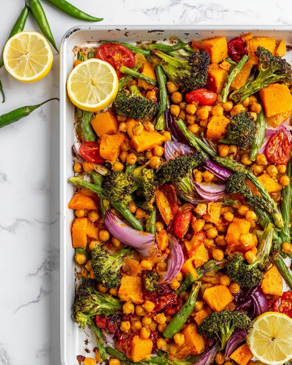 Simple Harissa Veggie Tray Bake Recipe - Recipe Image