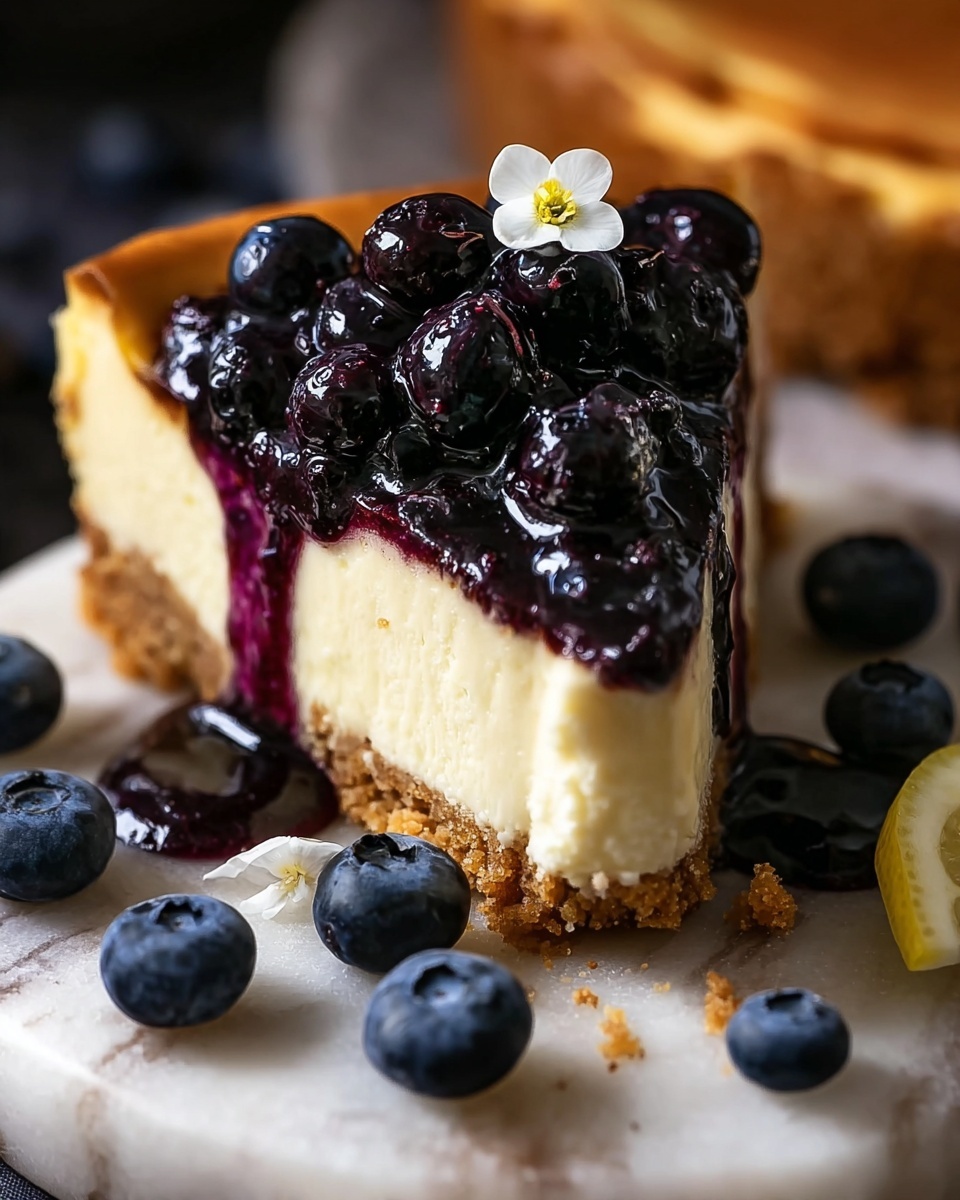Delicious Lemon Blueberry Cheesecake Recipe - Recipe Image