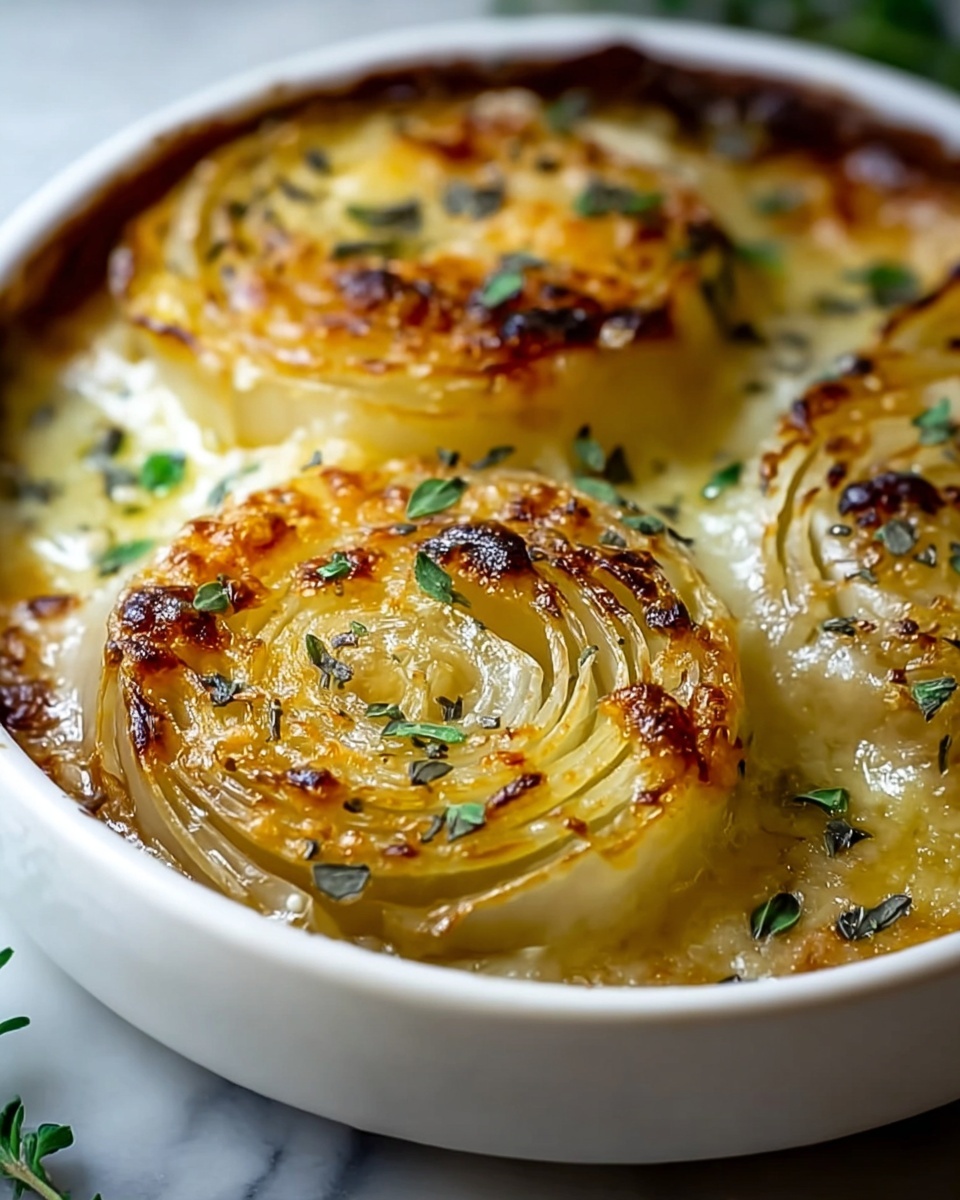 Cheesy Baked Cabbage Steaks Recipe - Recipe Image