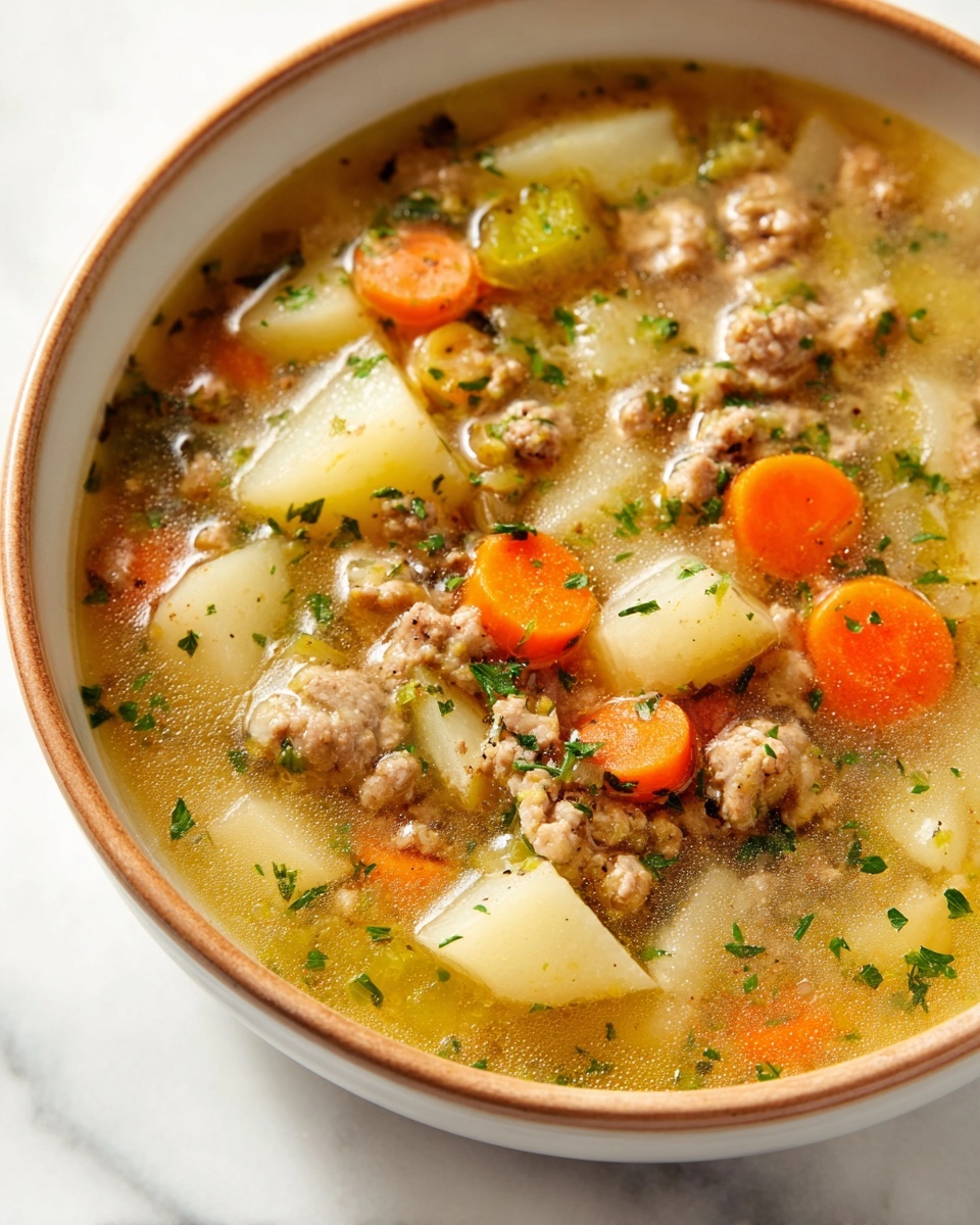 Simple Bratwurst Soup Recipe - Recipe Image