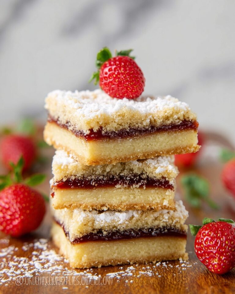 Strawberry Cookie Bars (Tertiy Pirog) Recipe