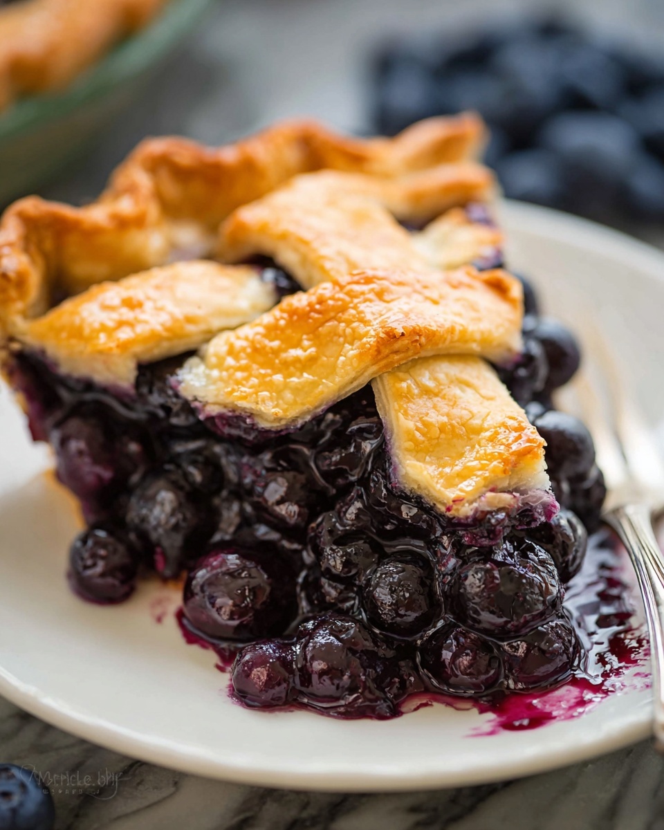 Blueberry Pie with Lattice Crust Recipe - Recipe Image