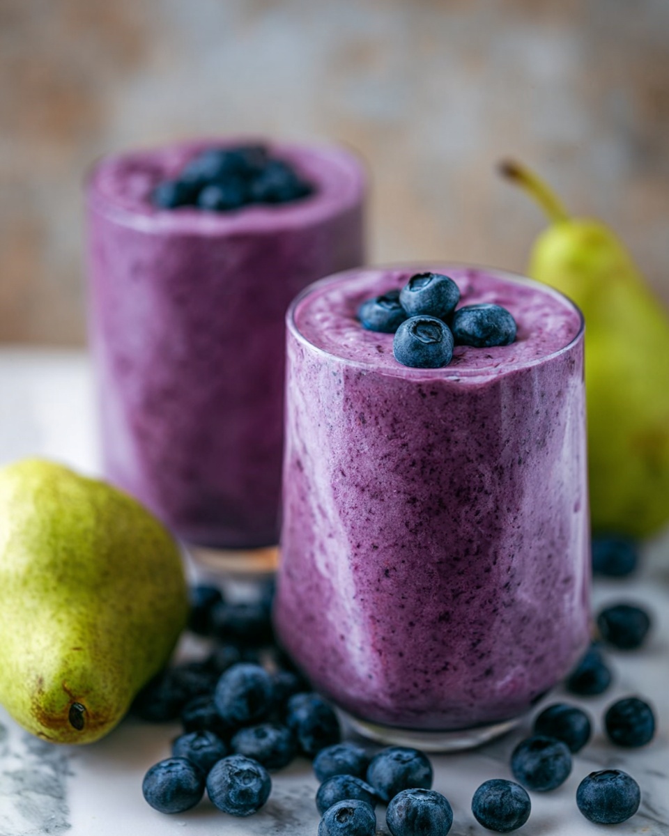Blueberry Pear Smoothie Recipe - Recipe Image