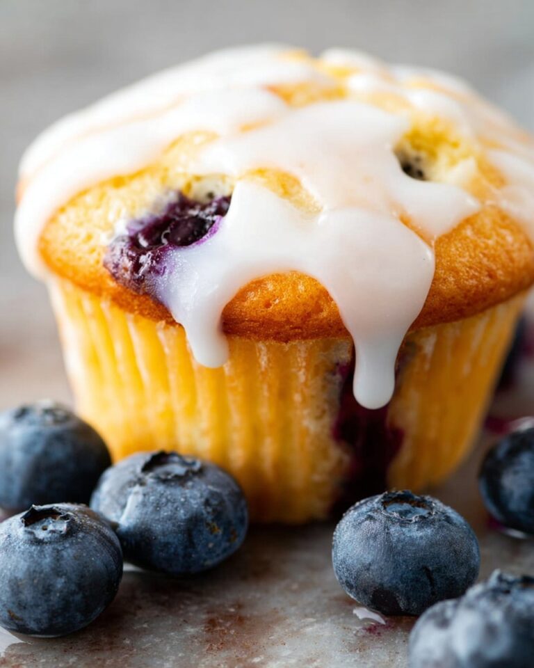 Blueberry Muffins with Lemon Glaze Recipe