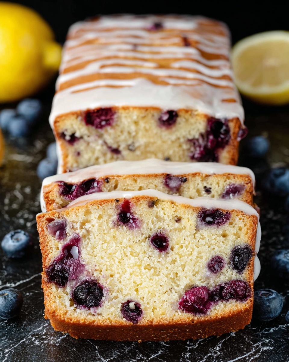 Blueberry Bread with Lemon Glaze Recipe - Recipe Image