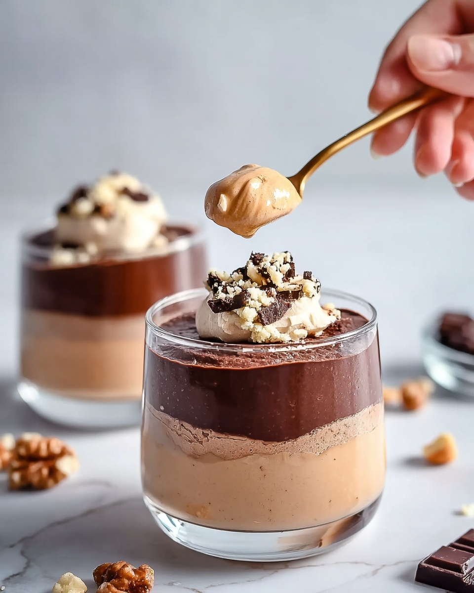 Decadent & Healthy Cottage Cheese Peanut Butter Mousse Recipe (High-Protein Dessert!) Recipe - Recipe Image