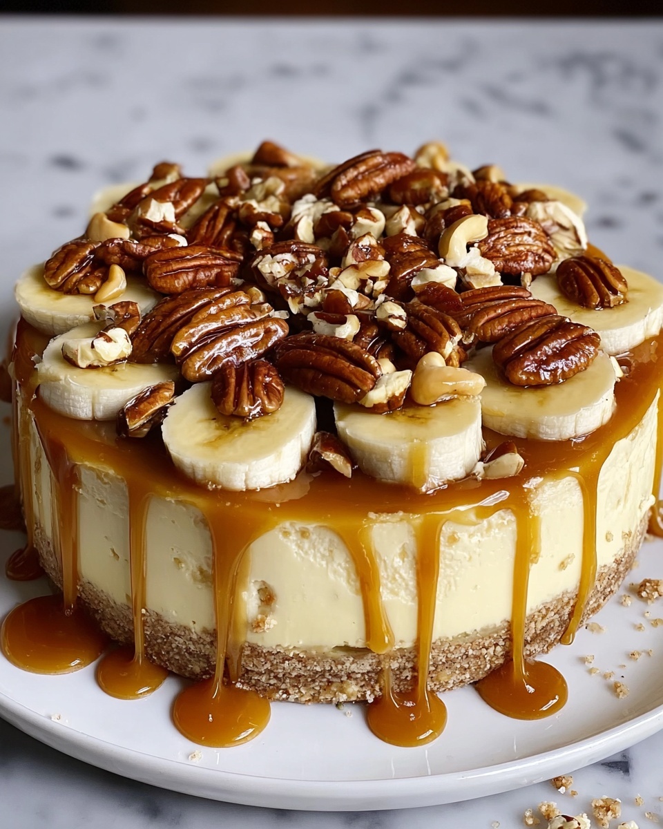 Decadent Banana Cheesecake with Caramel Recipe - Recipe Image