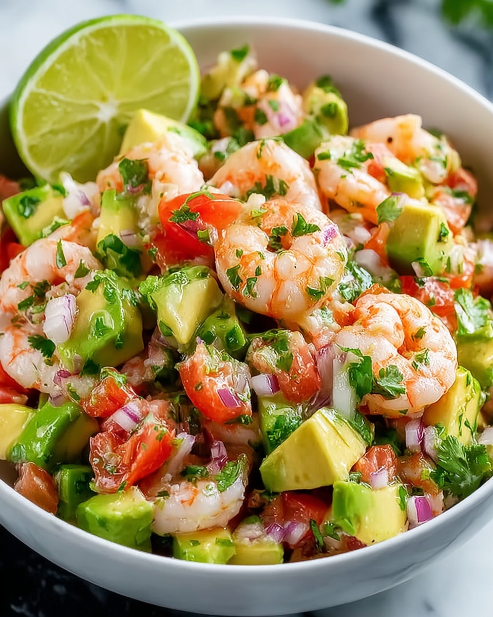 Fresh & Zesty Shrimp Avocado Salad Recipe - Recipe Image