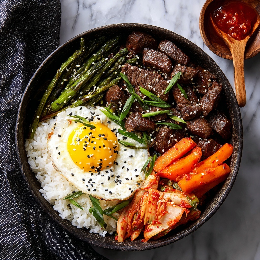 Korean Kimchi Fried Rice with Egg Recipe - Recipe Image