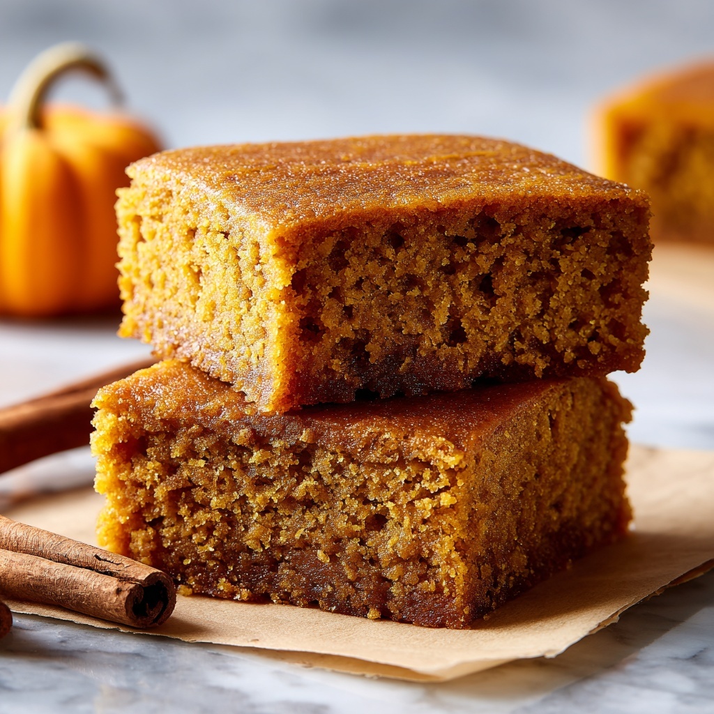 Pumpkin Spice Snack Cake Squares Recipe - Recipe Image