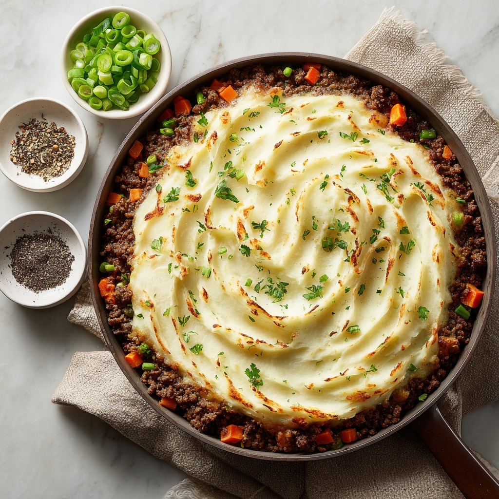 Cottage Pie with Beef, Cauliflower Mash & Hidden Veggies: A Lighter Take on a Classic Recipe - Recipe Image