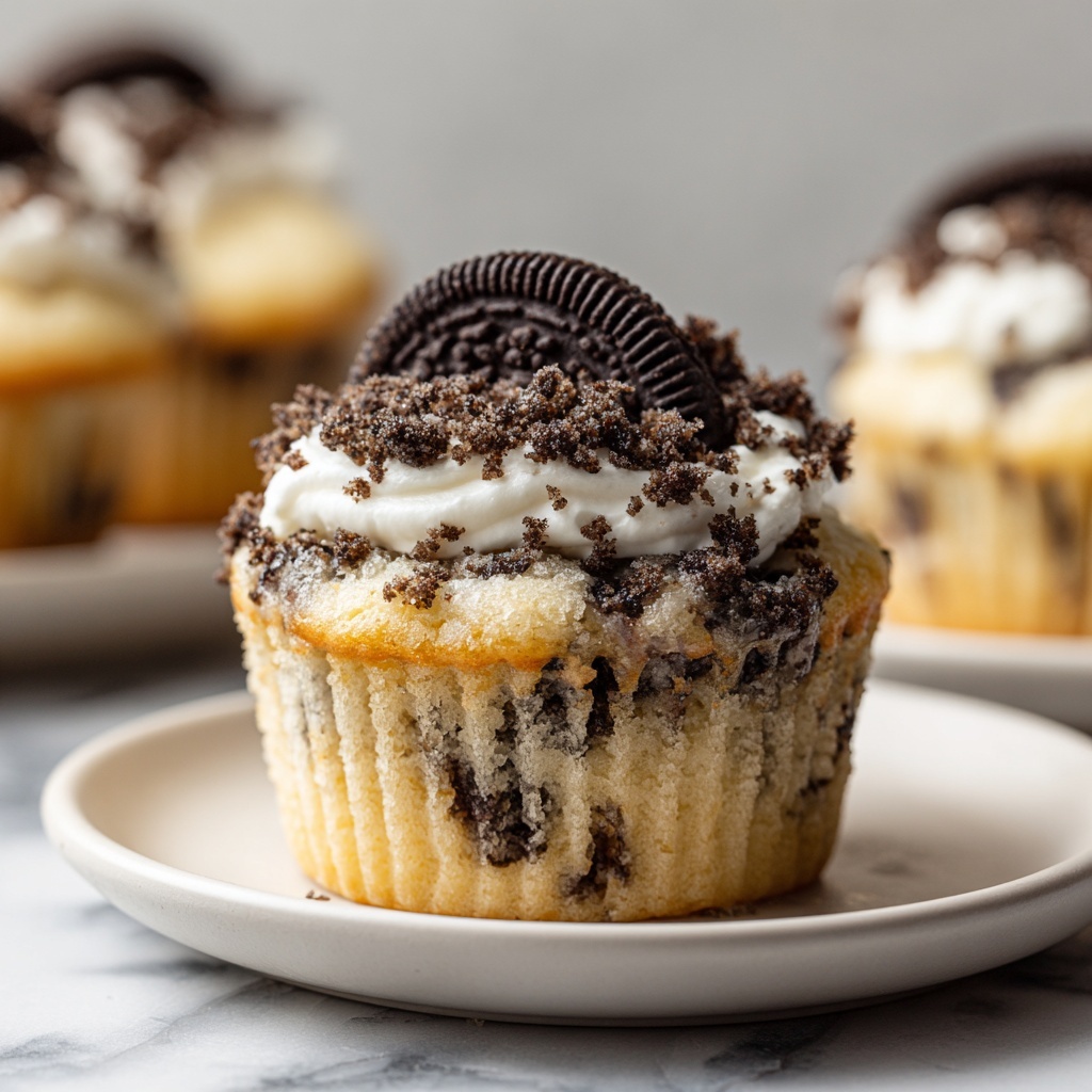 Oreo Muffins: Soft, Sweet & Loaded with Cookies in Every Bite Recipe - Recipe Image