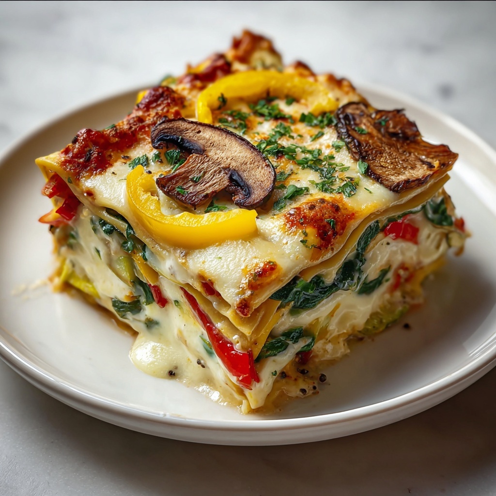 Hearty Baked Italian Vegetable Lasagna Recipe - Recipe Image