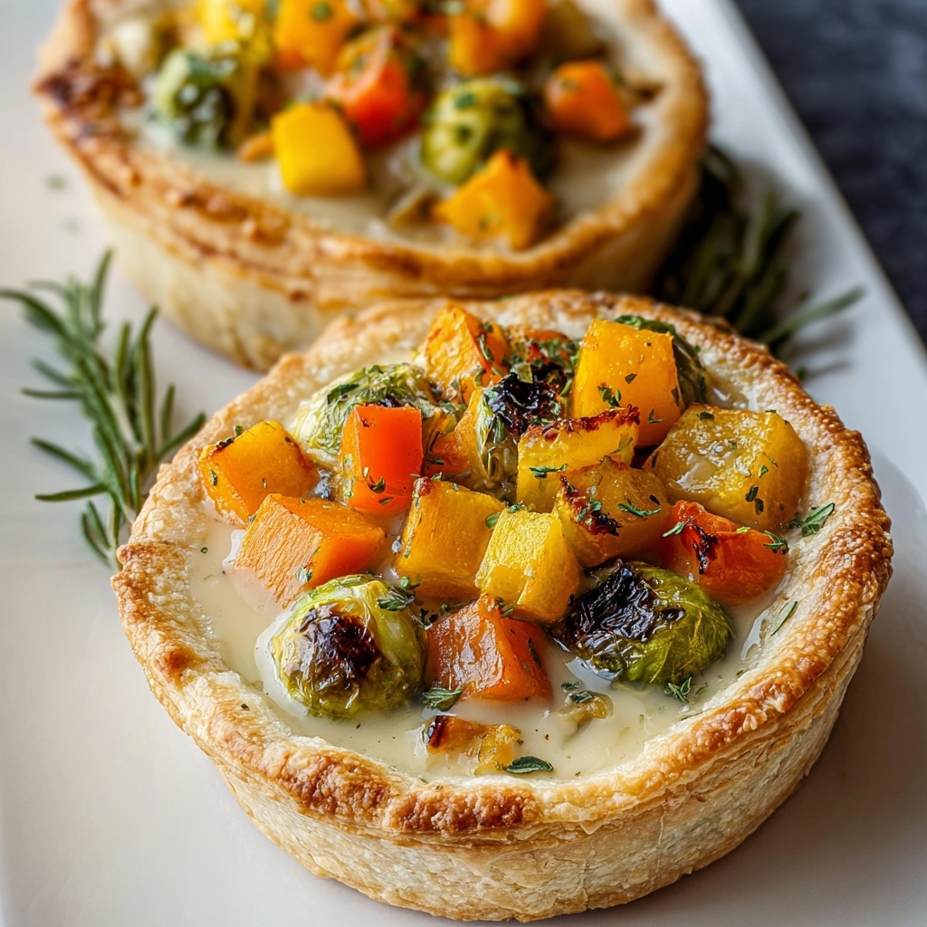 Roasted Autumn Vegetable Pot Pies Recipe - Recipe Image