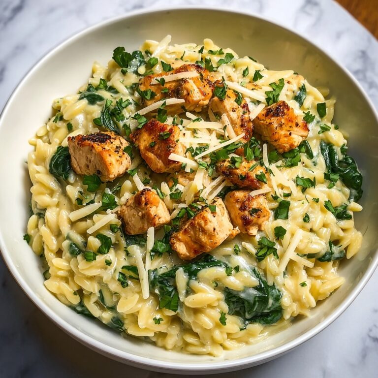 Cheesy Chicken Orzo Recipe